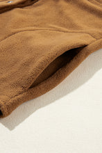 Load image into Gallery viewer, Collared Neck Long Sleeve Fleece Shacket
