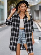 Load image into Gallery viewer, Lovelet Plaid Button Up Collared Neck Shirt
