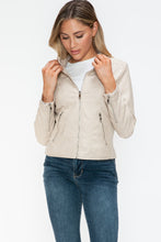 Load image into Gallery viewer, Snobbish PU Leather Zip Up Jacket with Pockets
