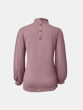 Load image into Gallery viewer, Full Size Mock Neck Long Sleeve T-Shirt
