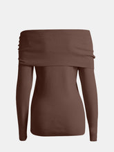 Load image into Gallery viewer, Off-Shoulder Long Sleeve Sweater
