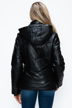 Load image into Gallery viewer, How Dare U Pocketed Zip Up Puffer Jacket with Removable Hood
