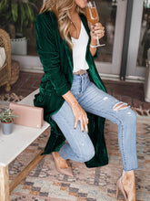 Load image into Gallery viewer, Open Front Long Sleeve Coat
