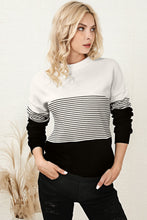 Load image into Gallery viewer, Striped Color Block Long Sleeve Knit Top
