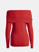 Load image into Gallery viewer, Off-Shoulder Long Sleeve Sweater
