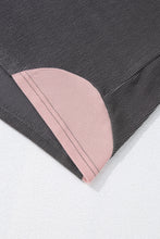 Load image into Gallery viewer, Textured Contrast Stitching Raglan Sleeve Top
