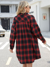 Load image into Gallery viewer, Lovelet Plaid Button Up Collared Neck Shirt
