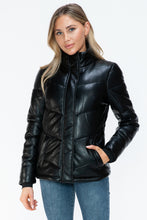 Load image into Gallery viewer, Snobbish Pocketed Zip Up Turtleneck Puffer Jacket
