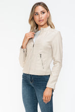 Load image into Gallery viewer, Snobbish PU Leather Zip Up Jacket with Pockets

