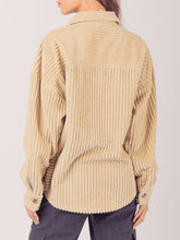 Load image into Gallery viewer, Button Up Long Sleeve Corduroy Jacket
