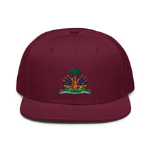 Load image into Gallery viewer, Haitian Flag Embrodery Snapback Hat - Frantz Benjamin
