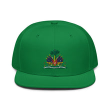 Load image into Gallery viewer, Haitian Flag Embrodery Snapback Hat - Frantz Benjamin
