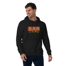 Load image into Gallery viewer, Jesus Saves Embrodery Unisex eco raglan hoodie - Frantz Benjamin
