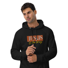 Load image into Gallery viewer, Jesus Saves Embrodery Unisex eco raglan hoodie - Frantz Benjamin

