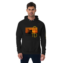 Load image into Gallery viewer, Sunset Print Canvas Unisex eco raglan hoodie - Frantz Benjamin
