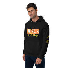 Load image into Gallery viewer, Jesus Saves Unisex eco raglan hoodie - Frantz Benjamin
