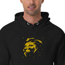 Load image into Gallery viewer, Lion Head FB Embroidered Unisex eco raglan hoodie - Frantz Benjamin
