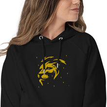 Load image into Gallery viewer, Lion Head FB Embroidered Unisex eco raglan hoodie - Frantz Benjamin
