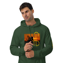 Load image into Gallery viewer, Sunset Print Canvas Unisex eco raglan hoodie - Frantz Benjamin
