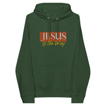 Load image into Gallery viewer, Jesus Saves Embrodery Unisex eco raglan hoodie - Frantz Benjamin
