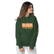 Load image into Gallery viewer, Jesus Saves Unisex eco raglan hoodie - Frantz Benjamin
