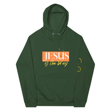 Load image into Gallery viewer, Jesus Saves Unisex eco raglan hoodie - Frantz Benjamin
