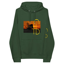 Load image into Gallery viewer, Sunset Print Canvas Unisex eco raglan hoodie - Frantz Benjamin
