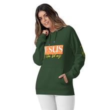 Load image into Gallery viewer, Jesus Saves Unisex eco raglan hoodie - Frantz Benjamin
