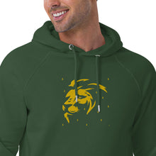 Load image into Gallery viewer, Lion Head FB Embroidered Unisex eco raglan hoodie - Frantz Benjamin
