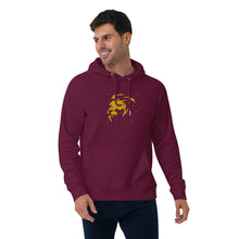 Load image into Gallery viewer, Lion Head FB Embroidered Unisex eco raglan hoodie - Frantz Benjamin
