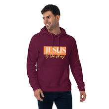 Load image into Gallery viewer, Jesus Saves Unisex eco raglan hoodie - Frantz Benjamin
