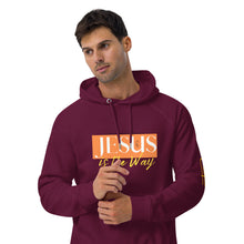 Load image into Gallery viewer, Jesus Saves Unisex eco raglan hoodie - Frantz Benjamin
