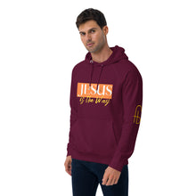 Load image into Gallery viewer, Jesus Saves Unisex eco raglan hoodie - Frantz Benjamin
