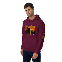 Load image into Gallery viewer, Sunset Print Canvas Unisex eco raglan hoodie - Frantz Benjamin
