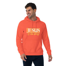 Load image into Gallery viewer, Jesus Saves Unisex eco raglan hoodie - Frantz Benjamin

