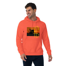 Load image into Gallery viewer, Sunset Print Canvas Unisex eco raglan hoodie - Frantz Benjamin
