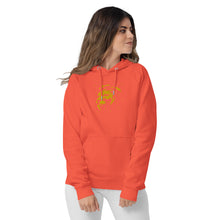 Load image into Gallery viewer, Lion Head FB Embroidered Unisex eco raglan hoodie - Frantz Benjamin
