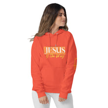 Load image into Gallery viewer, Jesus Saves Unisex eco raglan hoodie - Frantz Benjamin
