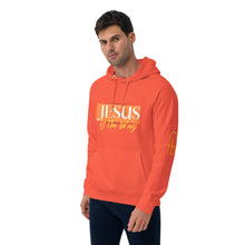 Load image into Gallery viewer, Jesus Saves Unisex eco raglan hoodie - Frantz Benjamin
