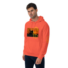 Load image into Gallery viewer, Sunset Print Canvas Unisex eco raglan hoodie - Frantz Benjamin
