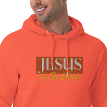 Load image into Gallery viewer, Jesus Saves Embrodery Unisex eco raglan hoodie - Frantz Benjamin
