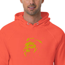 Load image into Gallery viewer, Lion Head FB Embroidered Unisex eco raglan hoodie - Frantz Benjamin
