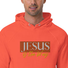 Load image into Gallery viewer, Jesus Saves Embrodery Unisex eco raglan hoodie - Frantz Benjamin
