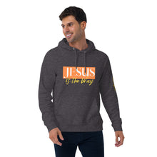 Load image into Gallery viewer, Jesus Saves Unisex eco raglan hoodie - Frantz Benjamin
