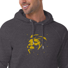 Load image into Gallery viewer, Lion Head FB Embroidered Unisex eco raglan hoodie - Frantz Benjamin

