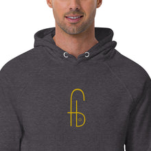 Load image into Gallery viewer, Big FB Embrodery Unisex eco raglan hoodie - Frantz Benjamin
