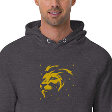 Load image into Gallery viewer, Lion Head FB Embroidered Unisex eco raglan hoodie - Frantz Benjamin
