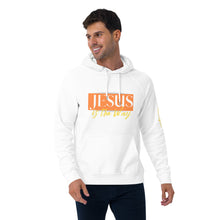 Load image into Gallery viewer, Jesus Saves Unisex eco raglan hoodie - Frantz Benjamin
