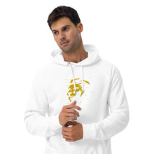 Load image into Gallery viewer, Lion Head FB Embroidered Unisex eco raglan hoodie - Frantz Benjamin
