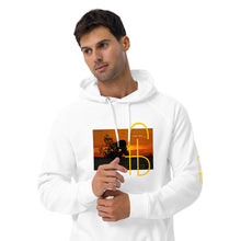 Load image into Gallery viewer, Sunset Print Canvas Unisex eco raglan hoodie - Frantz Benjamin
